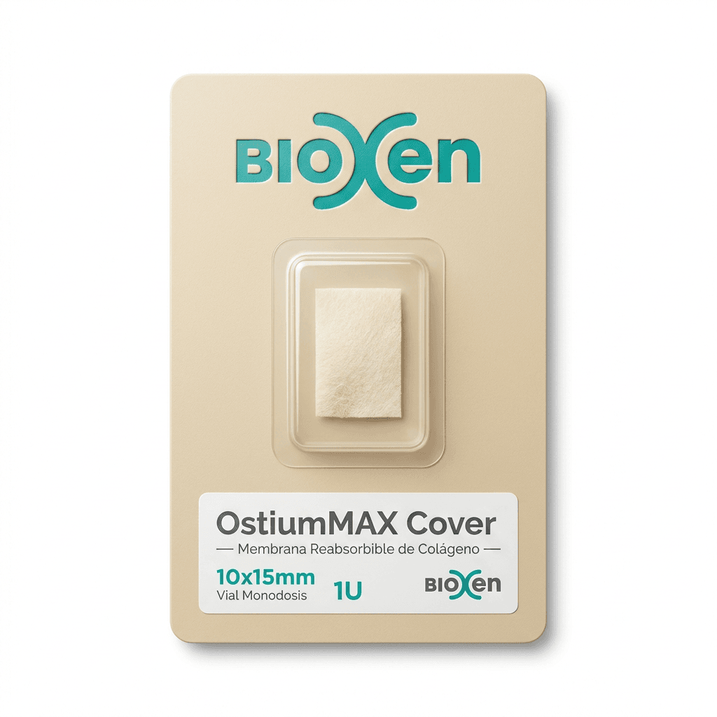 OstiumMAX Cover 10×15 mm · Membrana de Colágeno